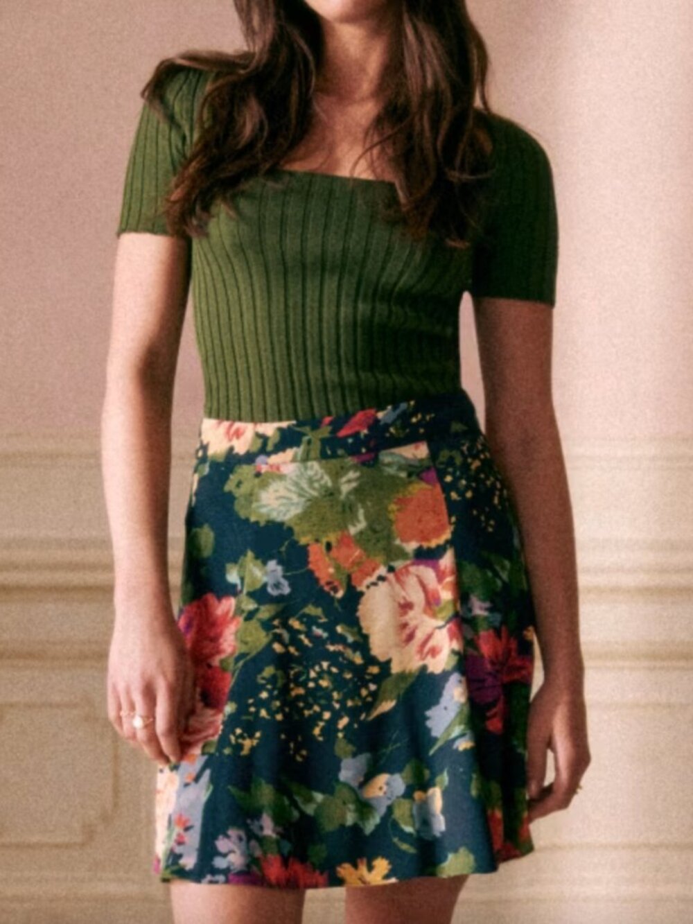 Sezane Mariata Skirt Trianon Print - Size 8